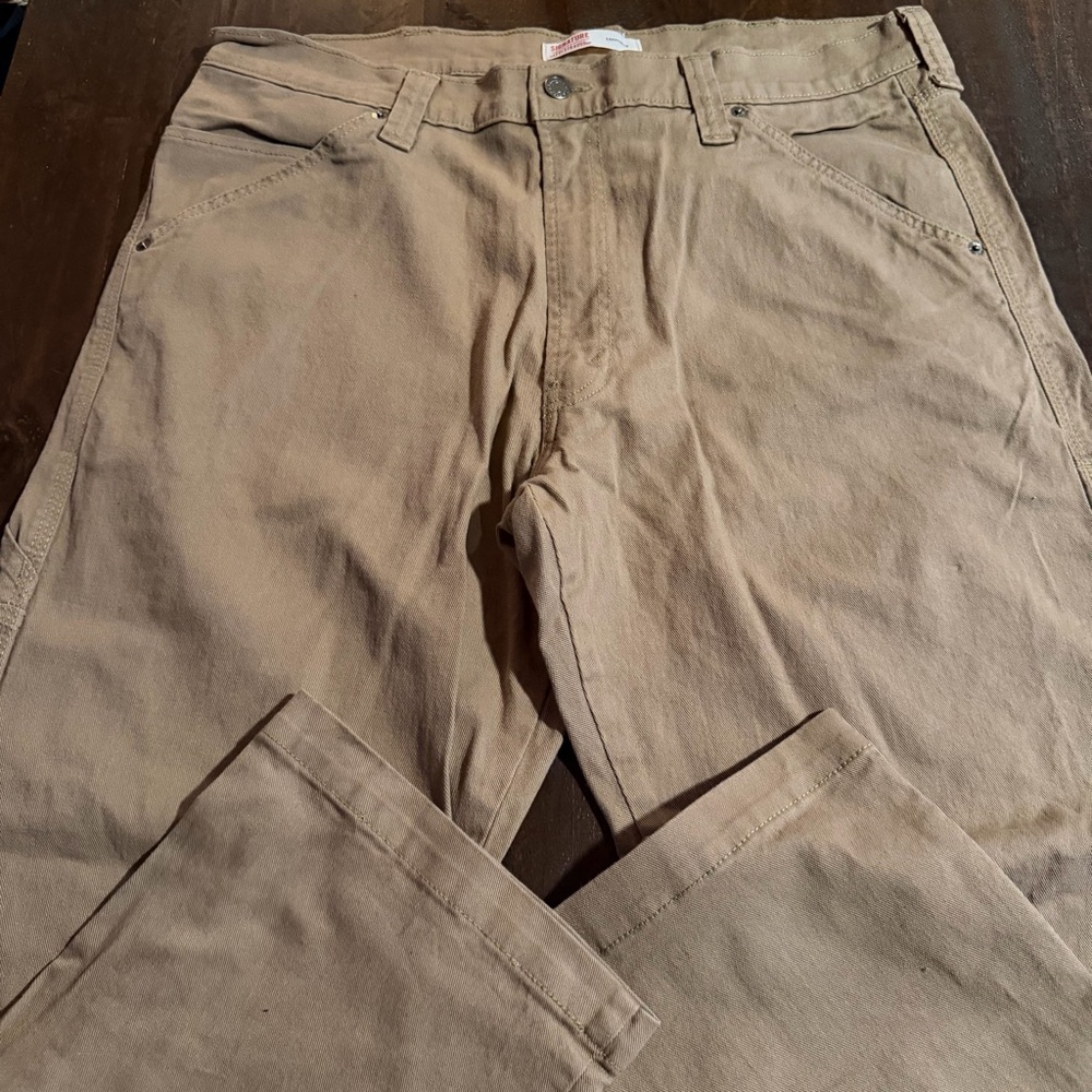Levi Signature Tan Carpenter Style Pants 38x32